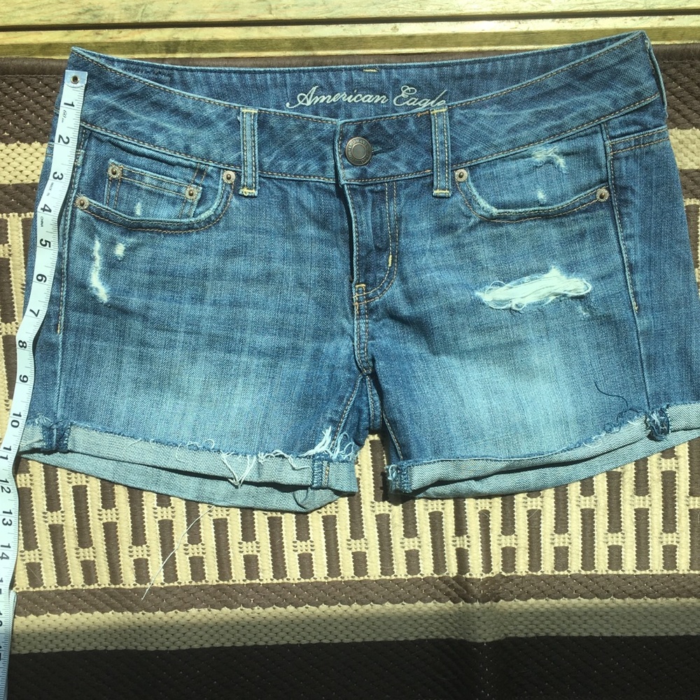 AEO Midi Denim Shorts